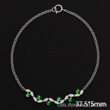 Mga Babaye nga Natural Green Charm Jade Bangles